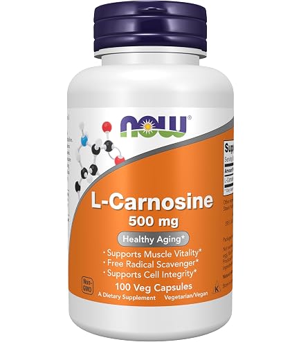 Amazon.com: NOW Foods L-Carnosine 500mg 100 VegiCaps (Pack of 2